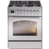 Ilve Nostalgie II Collection UP30NMPSSC - 30 Inch Freestanding Dual Fuel Range in Front View