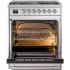 Ilve Nostalgie II Collection UP30NMPSSC - 30 Inch Freestanding Dual Fuel Range in Opened View