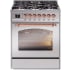Ilve Nostalgie II Collection UP30NMPSSPLP - 30 Inch Freestanding Dual Fuel Range in Front View