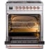 Ilve Nostalgie II Collection UP30NMPSSPLP - 30 Inch Freestanding Dual Fuel Range in Opened View