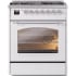 Ilve Nostalgie II Collection UP30NMPWHCLP - 30 Inch Freestanding Dual Fuel Range in Front View