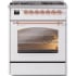 Ilve Nostalgie II Collection UP30NMPWHP - 30 Inch Freestanding Dual Fuel Range in Front View
