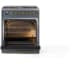 Ilve Nostalgie II Collection UP30QNMPBGG - 30 Inch Freestanding Dual Fuel Range in Opened View
