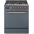 Ilve Nostalgie II Collection UP30QNMPBGP - 30 Inch Freestanding Dual Fuel Range in Front View