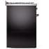 Ilve Nostalgie II Collection UP30QNMPBKB - 30 Inch Freestanding Dual Fuel Range in Right Side View