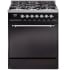 Ilve Nostalgie II Collection UP30QNMPBKC - 30 Inch Freestanding Dual Fuel Range in Front View