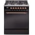 Ilve Nostalgie II Collection UP30QNMPBKP - 30 Inch Freestanding Dual Fuel Range in Front View
