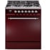 Ilve Nostalgie II Collection UP30QNMPBUCLP - 30 Inch Freestanding Dual Fuel Range in Front View