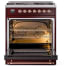 Ilve Nostalgie II Collection UP30QNMPBUP - 30 Inch Freestanding Dual Fuel Range in Opened View