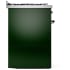 Ilve Nostalgie II Collection UP30QNMPEGC - 30 Inch Freestanding Dual Fuel Range in Right Side View