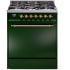 Ilve Nostalgie II Collection UP30QNMPEGG - 30 Inch Freestanding Dual Fuel Range in Front View