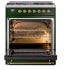 Ilve Nostalgie II Collection UP30QNMPEGG - 30 Inch Freestanding Dual Fuel Range in Opened View