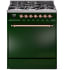 Ilve Nostalgie II Collection UP30QNMPEGPLP - 30 Inch Freestanding Dual Fuel Range in Front View