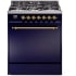 Ilve Nostalgie II Collection UP30QNMPMBG - 30 Inch Freestanding Dual Fuel Range in Front View