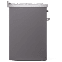 Ilve Nostalgie II Collection UP30QNMPMGB - 30 Inch Freestanding Dual Fuel Range in Right Side View