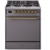Ilve Nostalgie II Collection UP30QNMPMGG - 30 Inch Freestanding Dual Fuel Range in Front View