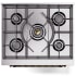 Ilve Nostalgie II Collection UP30QNMPRABLP - 30 Inch Freestanding Dual Fuel Range in Cooktop View