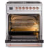Ilve Nostalgie II Collection UP30QNMPSSP - 30 Inch Freestanding Dual Fuel Range in Opened View
