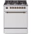 Ilve Nostalgie II Collection UP30QNMPWHB - 30 Inch Freestanding Dual Fuel Range in Front View