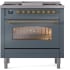 Ilve Nostalgie II Collection UP36FNMPBGG - 36 Inch Freestanding Dual Fuel Range