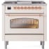 Ilve Nostalgie II Collection UP36FNMPAWP - 36 Inch Freestanding Dual Fuel Range in Front View