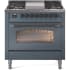 Ilve Nostalgie II Collection UP36FNMPBGBLP - 36 Inch Freestanding Dual Fuel Range