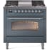 Ilve Nostalgie II Collection UP36FNMPBGCLP - 36 Inch Freestanding Dual Fuel Range