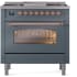 Ilve Nostalgie II Collection UP36FNMPBGPLP - 36 Inch Freestanding Dual Fuel Range