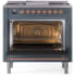 Ilve Nostalgie II Collection UP36FNMPBGPLP - 36 Inch Freestanding Dual Fuel Range