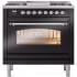 Ilve Nostalgie II Collection UP36FNMPBKC - 36 Inch Freestanding Dual Fuel Range in Front View