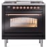 Ilve Nostalgie II Collection UP36FNMPBKP - 36 Inch Freestanding Dual Fuel Range in Front View
