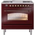 Ilve Nostalgie II Collection UP36FNMPBUB - 36 Inch Freestanding Dual Fuel Range in Front View