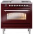 Ilve Nostalgie II Collection UP36FNMPBUCLP - 36 Inch Freestanding Dual Fuel Range in Front View