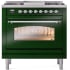 Ilve Nostalgie II Collection UP36FNMPEGC - 36 Inch Freestanding Dual Fuel Range in Front View