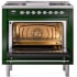 Ilve Nostalgie II Collection UP36FNMPEGC - 36 Inch Freestanding Dual Fuel Range in Opened View