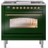 Ilve Nostalgie II Collection UP36FNMPEGGLP - 36 Inch Freestanding Dual Fuel Range in Front View