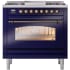 Ilve Nostalgie II Collection UP36FNMPMBB - 36 Inch Freestanding Dual Fuel Range in Front View