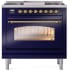 Ilve Nostalgie II Collection UP36FNMPMBG - 36 Inch Freestanding Dual Fuel Range in Front View