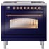 Ilve Nostalgie II Collection UP36FNMPMBP - 36 Inch Freestanding Dual Fuel Range in Front View