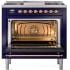 Ilve Nostalgie II Collection UP36FNMPMBP - 36 Inch Freestanding Dual Fuel Range in Opened View