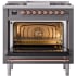 Ilve Nostalgie II Collection UP36FNMPMGP - 36 Inch Freestanding Dual Fuel Range in Opened View