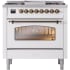 Ilve Nostalgie II Collection UP36FNMPRAB - 36 Inch Freestanding Dual Fuel Range in Front View