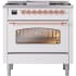 Ilve Nostalgie II Collection UP36FNMPRAPLP - 36 Inch Freestanding Dual Fuel Range in Front View