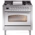 Ilve Nostalgie II Collection UP36FNMPSSC - 36 Inch Freestanding Dual Fuel Range in Front View