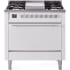 Ilve Professional Plus II UP36FQMPWH - 36 Inch Freestanding Dual Fuel Range in Front View