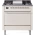 Ilve Nostalgie II Collection UP36FQNMPAWC - 36 Inch Freestanding Dual Fuel Range in Front View