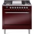 Ilve Nostalgie II Collection UP36FQNMPBUCLP - 36 Inch Freestanding Dual Fuel Range in Front View
