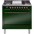 Ilve Nostalgie II Collection UP36FQNMPEGB - 36 Inch Freestanding Dual Fuel Range in Front View