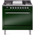 Ilve Nostalgie II Collection UP36FQNMPEGC - 36 Inch Freestanding Dual Fuel Range in Front View
