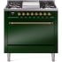 Ilve Nostalgie II Collection UP36FQNMPEGG - 36 Inch Freestanding Dual Fuel Range in Front View